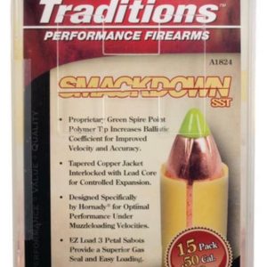 Traditions Smackdown SST Muzzleloader Bullets .50 Cal 250gr