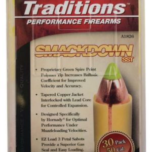 Traditions Smackdown SST Muzzleloader Bullets .50 Cal 30pk