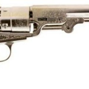 Traditions 1851 Navy Engraved Nickle Revolver .44 Black Powder