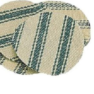 CVA Shooting Patches 50-58 White/Green Cotton Fabric