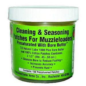 Thompson Center Muzzleloader Patches, 100 Patches