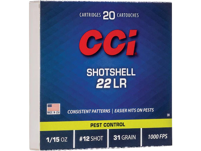 New CCI Shotshell 22LR Ammo 31 Grain Lead Shot New CCI Shotshell 22LR Ammo 31 Grain Lead Shot - Handguns - Missouri Gun Shop