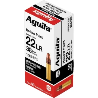 Get Aguila Super Extra High Velocity 22LR Ammo 38 Grain Plated Hollow Point Online