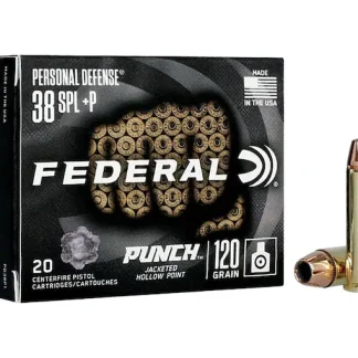 In Stock: Federal Personal Defense Punch 38 Special +P Ammo 120 Grain Jacketed Hollow Point 200 - Handguns | Missouri Gun Shop