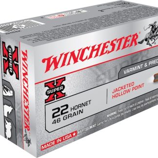 Buy Winchester Super X 22 Hornet Ammo 46 Grain Jacketed Hollow Point  200 rounds