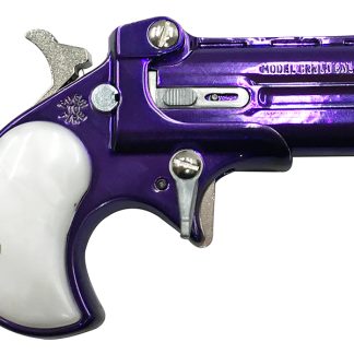 .22LR Derringer with Purple Jewel Tone Finish and Pearl Grips