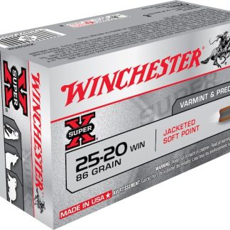 Get Winchester Super X 25-20 WCF Ammo 86 Grain Jacketed Soft Point Box of 50 Online for sale
