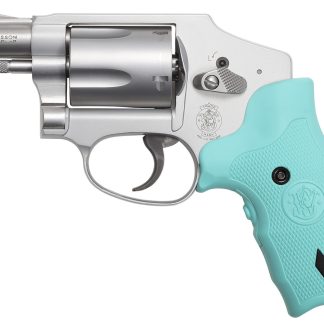 Smith & Wesson Model 642 38 Special Revolver with Robins Egg Blue CT Crimson Trace Laser Grips