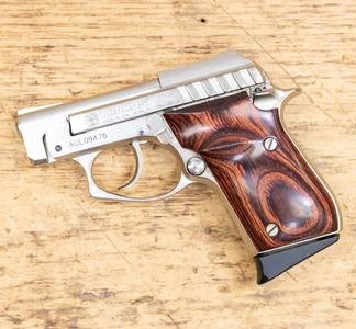 Taurus PT-22 22LR Stainless Police Trade-in Pistol with Rosewood Grips