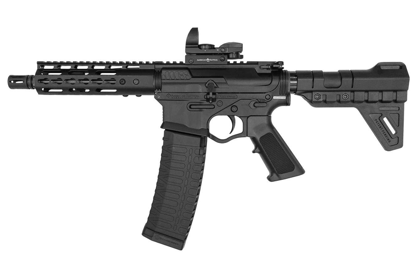 American Tactical OMNI Hybrid 5.56mm AR15 Pistol with 60-Round Magazine and Duo+Sight Reflex Optic
