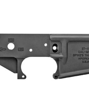 Spikes No Logo II Stripped Lower Receiver, Black