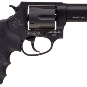 38 Spl +P Matte Black 3in Hogue Rubber Revolver