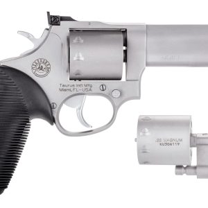 22 LR / 22 WMR Matte Stainless 4.00 in. Ribber Grip® Revolver