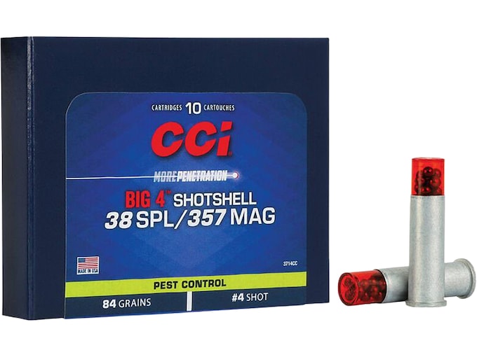 Get CCI Big 4 Shotshell 38 Special Ammo 84 Grain Lead Shot 200 rounds Online