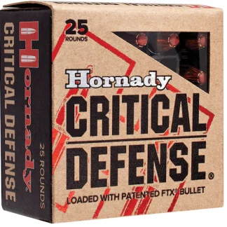 Hornady Critical Defense 9mm Luger Ammo 115 Grain Hornady FTX Polymer Tip Box of 200 rounds - Handguns | Missouri Gun Shop