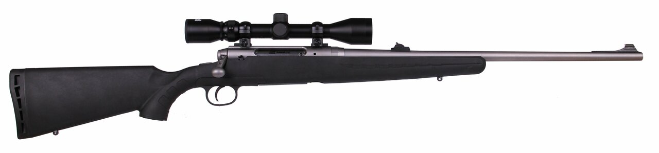 Savage Axis 22-250 Rem Stainless Scope Package