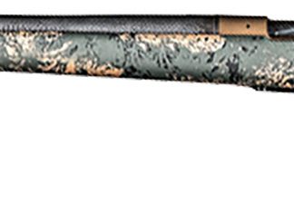 Christensen Arms 8010621400 Ridgeline FFT 300 PRC 3+1 22″ Carbon Fiber/Threaded Barrel, Burnt Bronze Cerakote, Green with Black/Tan Accents Stock, Left Hand